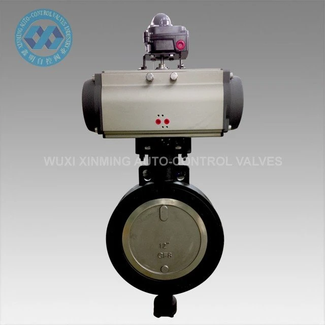 High-performance Butterfly Valve with Pneumatic Actuator and Limit Switch Box