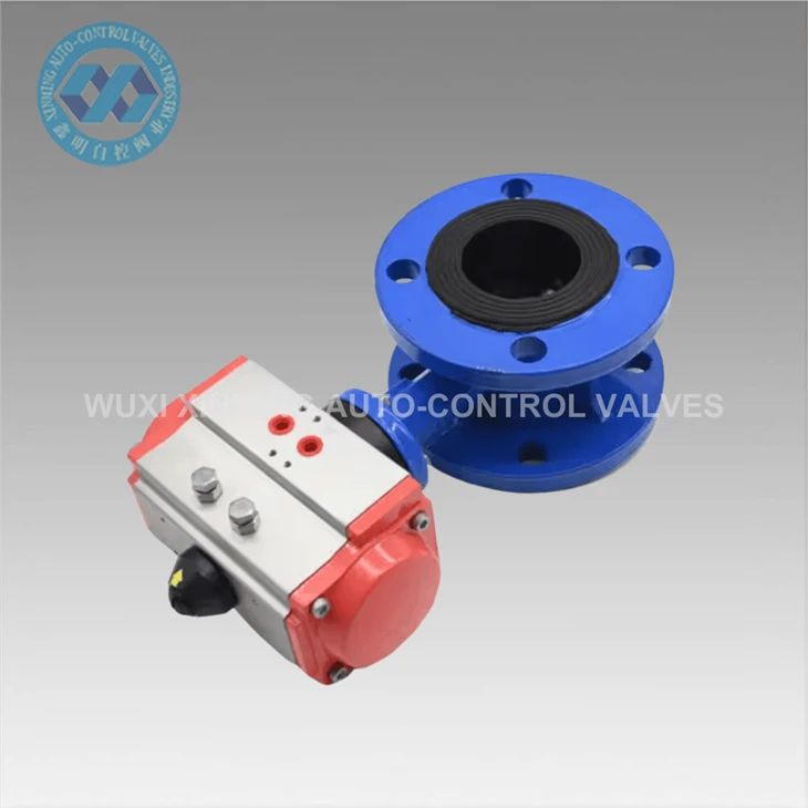 Custom Single And Double Action Flanged Butterfly Valve