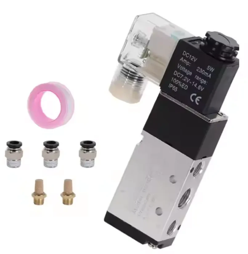 Pneumatyczny zawór elektromagnesu 5 Way 2- Air Air Control Air 12v 24 V