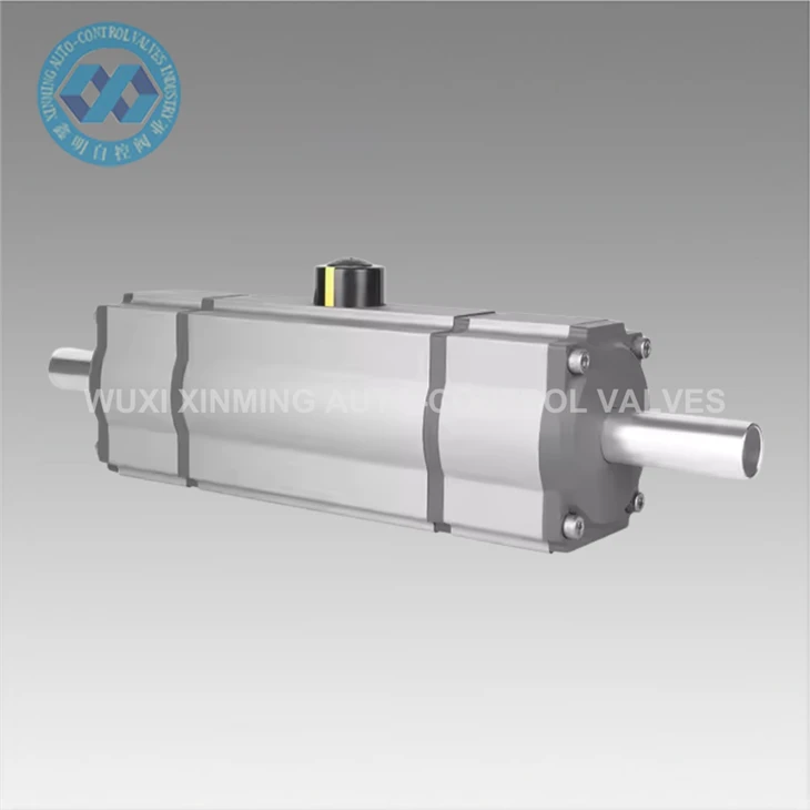 Three-position Rack And Pinion Design 0 45 90 180 Degree Rotary Double Acting Pneumatic Actuator